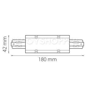 Соединитель большой прямой трехфазный Lightstar Barra 504186