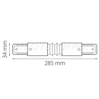 Соединитель регулируемый гибкий однофазный Lightstar Barra 502157